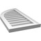 Ekena Millwork Quarter Round Top Left Surface Mount PVC Gable Vent w/ 2"W x 1-1/2"P Brickmould Frame, 14"W x 28"H GVPQL14X2802SN - alternate 2